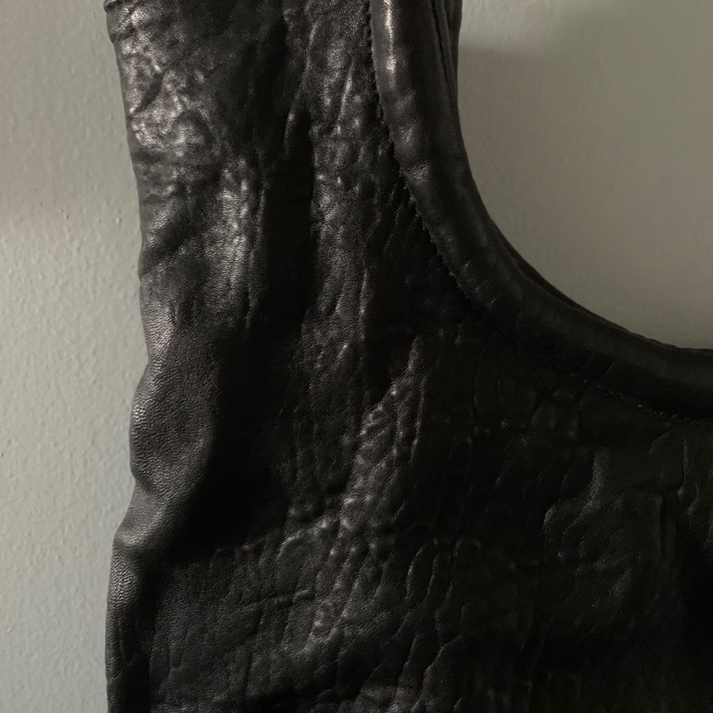 Soft pebble black bag